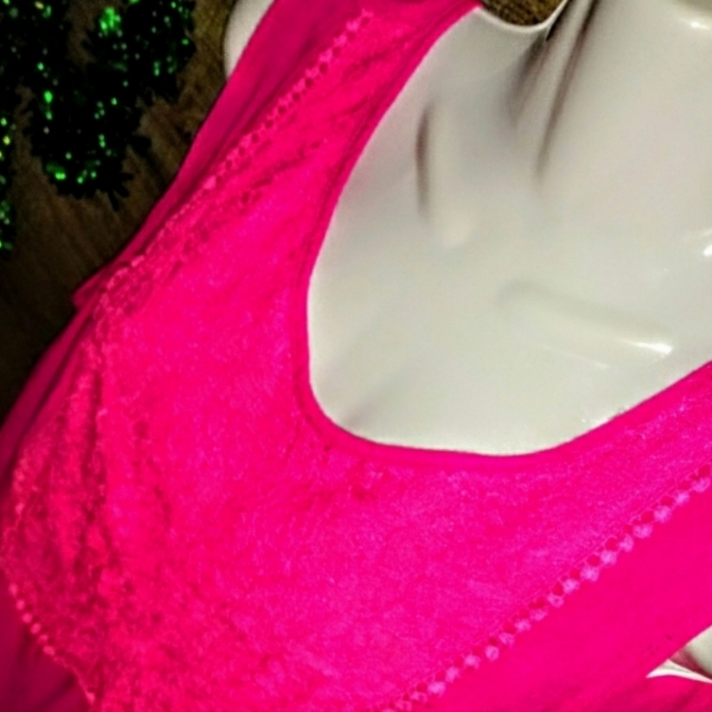 Ariat Top Size XXL Pink High Low Sleeveless EUC - Picture 6 of 10